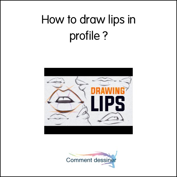 How to draw lips in profile